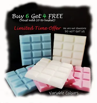 High Scented Soy Wax Melt Snap Bars 40g Buy 6 Get 4 Free (Must Add 10 To Basket) • £4.25