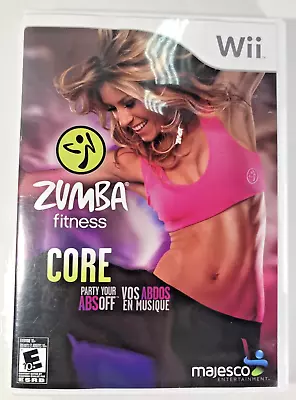 Zumba Fitness Core Nintendo Wii Video Game Workout Fitness Exercise Dance Abs • £4.89