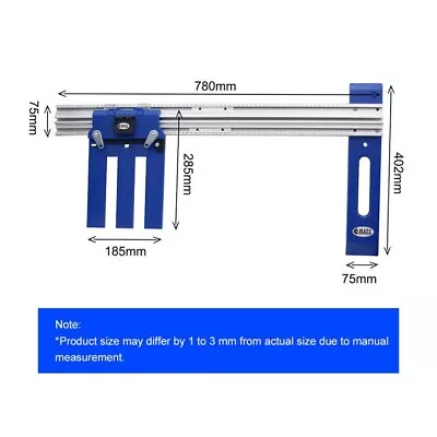 Circular Saw Guide Rail System With Adjustable Track Smooth Cutting One-Key • $39.99