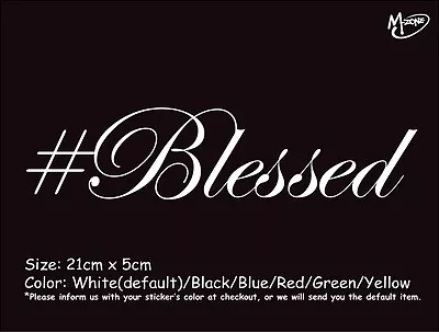 #BLESSED Reflective Car  Truck Boat Sticker Best Gift- • $5.99