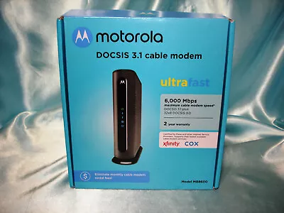 Motorola MB8600 DOCSIS 3.1 Cable Modem • $54.99