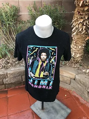Jimi Hendrix. Rockin Artwork Men's Print T-shirt Size L • $20