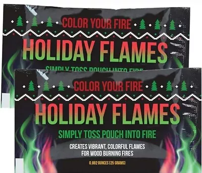 Holiday Flames Color Your Fire Magical Flames Great Stocking Stuffer Gift 2 Pcs • $9.99