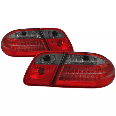 Mercedes Benz 96-02 W210 E-Class Red Smoked LED Tail Lights Rear Lamps Pair Set • $133.61