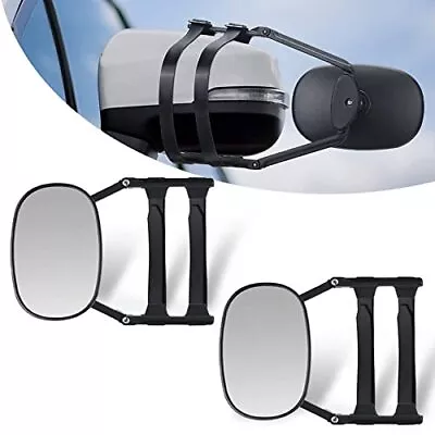 Pack2 Car Towing Mirrors Adjustable 360 Towing Mirrors Mirror Extensions Widened • $37.23