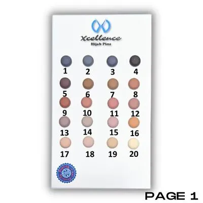 Xcellence Muslim Women Hijab Scarf Magnetic Pins 39 Colors Buy 1 Get 3 Free • $13.58