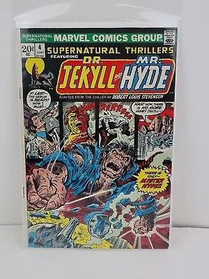 Supernatural Thrillers #4 Featuring Dr. Jekyll & Mr. Hyde Marvel Comics 1973 • $0.99