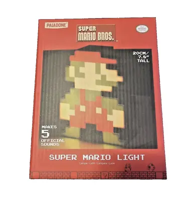 Paladone Nintendo Blocked Super Mario Bros Light Lamp & 5 Sounds Brand New Rare • $29.99