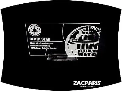 DISPLAY PLAQUE For Lego 10143 10188 75159 Death Star Models Etc Clear Acrylic! • $9.55