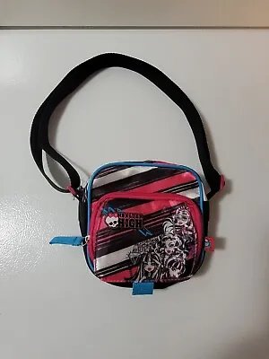 2012 Mattel Monster High Adjustable Strap Satin Purse Bag Calego Pink Blue Black • $18.39