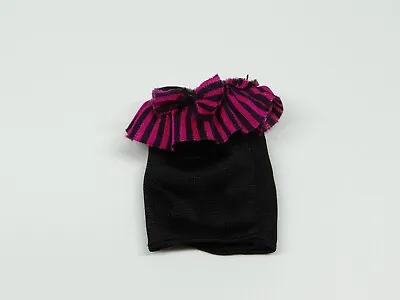 Monster High Replacement Draculaura Sweet 1600 Black Pink Ruffle Bow Skirt • $3.99