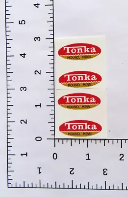 4 Tonka Mound Oval From 1962-1966 Water Slide Decals SHIPPING W/TRACKING • $5.95