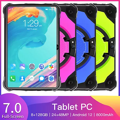 $91.45 • Buy 7  Inch WIFI Tablet Android Octe Core Kids Tablet PC 8+128GB GPS FM Dual Camera
