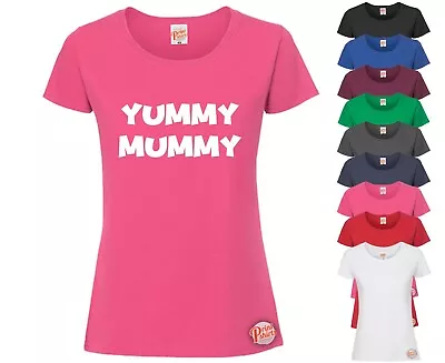 YUMMY MUMMY! LADIES Funny T-Shirt Slogan Tee Rude Joke Ideal Gift Milf • £11.99