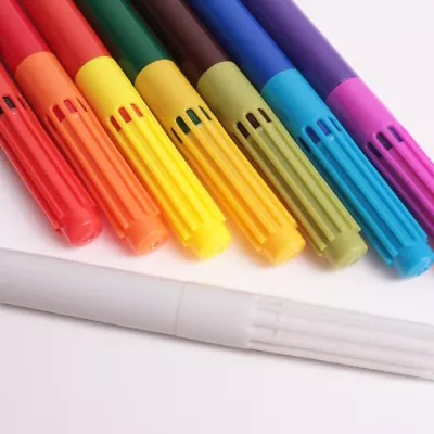 8Pc MAGIC COLOUR PEN SET Bright Vibrant Swap Change Colouring Felt Tip Markers • £4.57