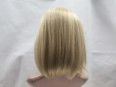 Blonde Wig Straight Bob Style 30cm Length New Synthetic Hair Loss Alopecia Etc • £16