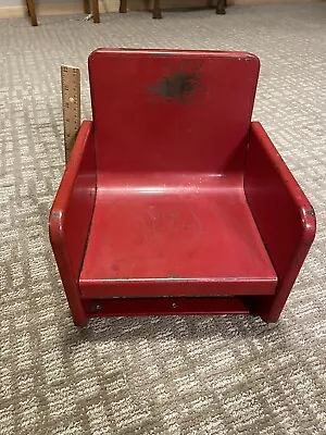 Vintage 1940s Metal Child’s Seat Movie Theatre Booster Beauty Shop/Barber • $65.78