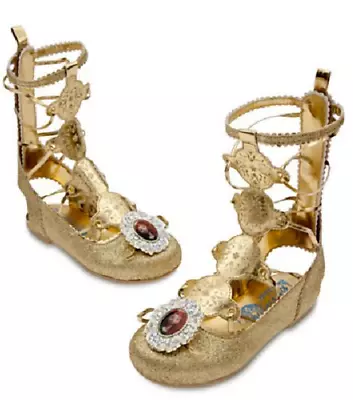 Disney Store Brave Merida 2 / 3 Youth Gold Gladiator Sandal Costume Dress Shoes • $27.50