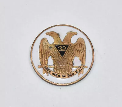 Vintage Original 32nd Degree Free Mason Masonic Enamel Zippo Lighter Emblem • $29.95