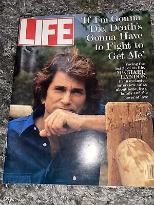 Life Magazine 1991 June MICHAEL LANDON With New Cliping C22 • $50