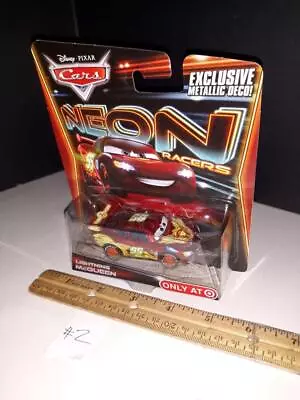 Disney Cars Neon Racers McQueen Target - Pixar -2013 Rare Diecast Metal Car #2 • $38.54