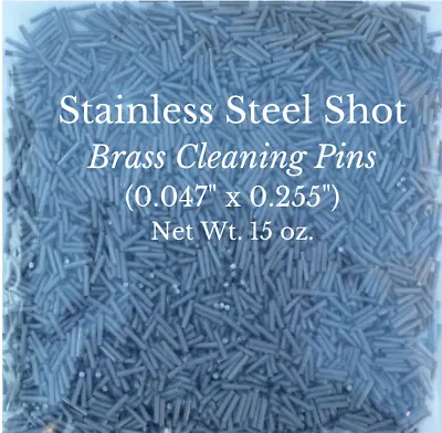 Steel Shot Pins STAINLESS For Cleaningburnishing Brass Casings  (.047  X .255 ) • $16.99