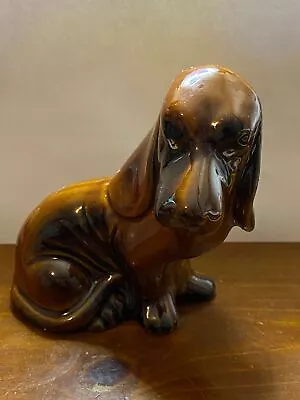 Vintage Basset Hound Dog Figurine 5.5” • $10