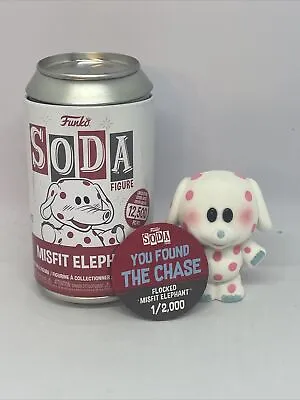 Rudolph The Red Nose Reindeer Misfit Elephant Flocked Chase Funko Soda • $45