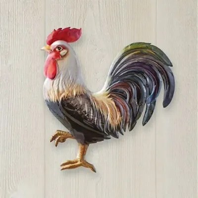 Rustic  Colored ROOSTER LEFT FACING. Country Farm Barn Wall Decor • $19.99