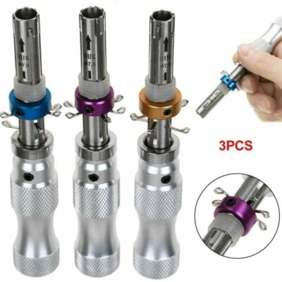 $40.56 • Buy 3X 7Pins Tubular Lock Pick Tools Safe Box 7.00MM 7.5MM 7.8MM Lock Smith