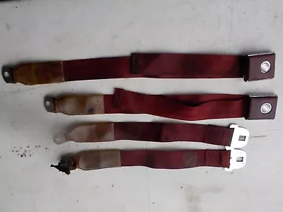 1966 1967 Mustang Rear Red Deluxe Seat Belts • $195