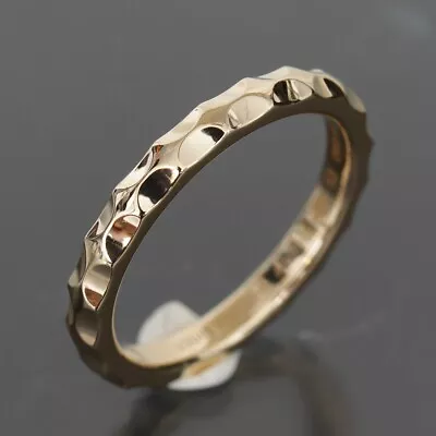 Louis Vuitton Monogram Wedding Band Ring Size 53(US6.5) 18K Yellow Gold E1080 • £545.42