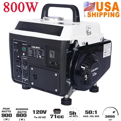 800 Watt Portable Generator Low Noise Gas Powered Generator For Camping Travel • $208.04
