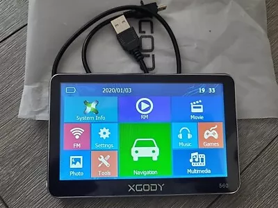 XGODY 560 5  SAT NAV 8GB Car Truck HGV LGV GPS Navigation Excellent Condition  • £15