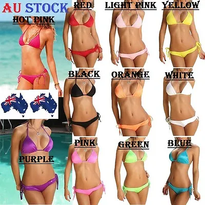 $8.95 • Buy Women Bikini Set Top Bra Bottom Summer Sexy Lingerie Swimsuit Swimwear Beach