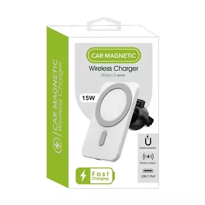 Wireless 15W Magnetic Car Charger And Holder • $22.78