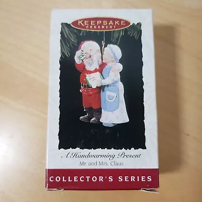 Hallmark Mr & Mrs Claus Santa Christmas Tree Ornament In Box #9 • $10