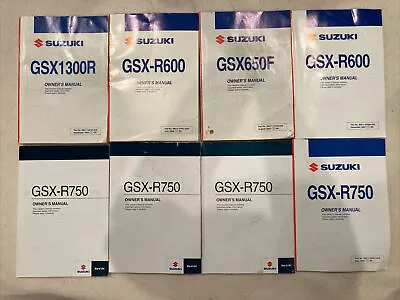 $52.50 • Buy Suzuki GSX-R600 GSX-R750 OWNER MANUAL LOT