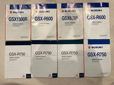 $52.50 • Buy Suzuki GSX-R600 GSX-R750 OWNER MANUAL LOT
