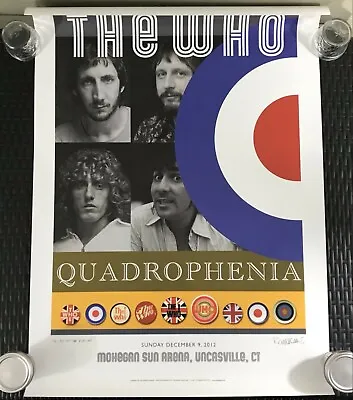 The Who Quadrophenia Limited Edition Lithograph Poster Uncasville CT #237/400 • $149.99