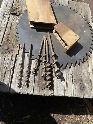 Vintage Irwin Lot Of 6 Auger Bits In Wood Box NO RESERVE AUCTION • $19.50