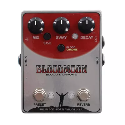 Mr. Black Blood Moon Blood & Chrome Reverb Pedal • $249.99