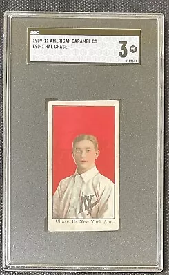 1909-11 E90-1 American Caramel  - Hal Chase (HOF) - SGC 3 - Very Good -   134B • $429.95