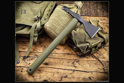 American Tomahawk Company Model 1 OD Green Nylon Handle W/ Black Head W/  Sheath • $189