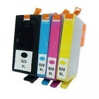 4 Chipped Ink Cartridge For HP 920 XL Officejet 6000 6500 6500A 7000 7500A E609 • £9.95