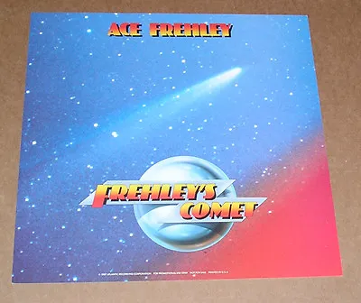 Ace Frehley Frehley’s Comet 1987 Promo Poster Kiss 2-Sided Flat Square 12x12 • £17.05