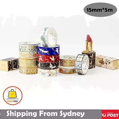 $4.50 • Buy Adhesive DIY Decorative Scrapbook Paper Masking Tape Washi Tape Crane