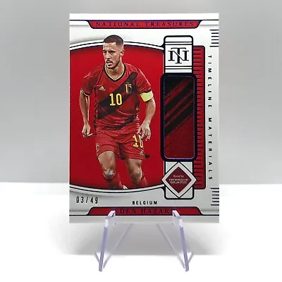 Belgium 2022 National Treasures Timeline Materials Jersey	Eden Hazard PATCH 3/49 • £27.99