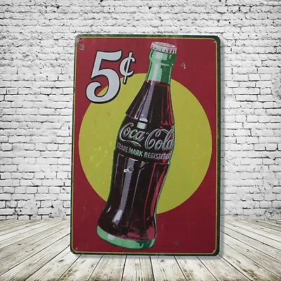 Coca Cola Vintage Style Tin Metal Bar Sign Poster Man Cave Collectible New • $9.99