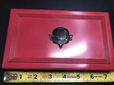 $150 • Buy Vintage Crisloid Top Grade Dominoes Red W/Red Case